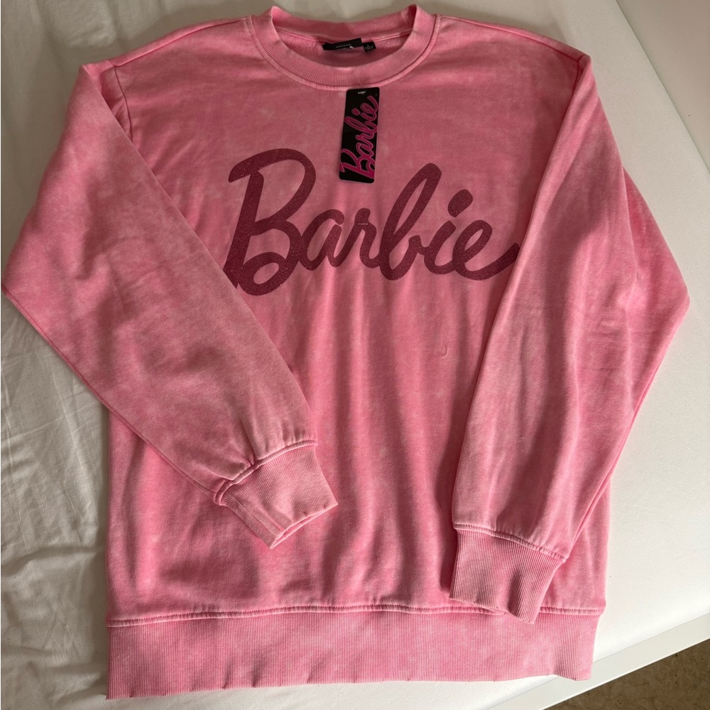 Barbie Signature Pink Crew Neck Sweater